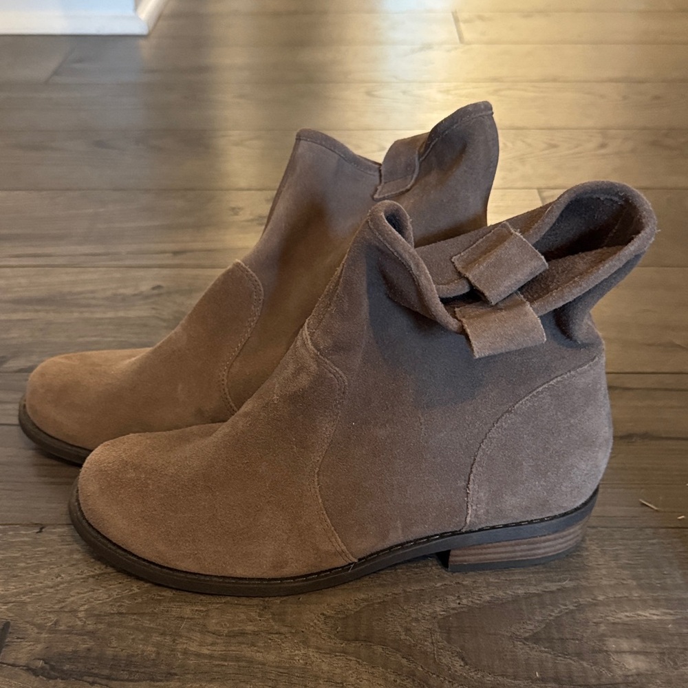 Brown Suede Ankle Boots